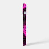Magenta Huidig Abstract iPhone 15 Hoesje (Linkerkant)