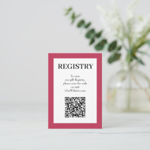 Magenta Huwelijksregister QR-code Informatiekaartje