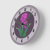 Magenta Hyacinth Ronde Klok (Hoek)