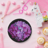 Magenta Hydrangea Papieren Bordje (Feest)