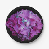 Magenta Hydrangea Papieren Bordje (Voorkant)