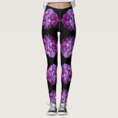 Magenta Hydrangeas Leggings (Voorkant)