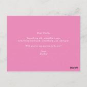 Magenta Hydrangeas Matron of Honor proposal Kaart (Achterkant)