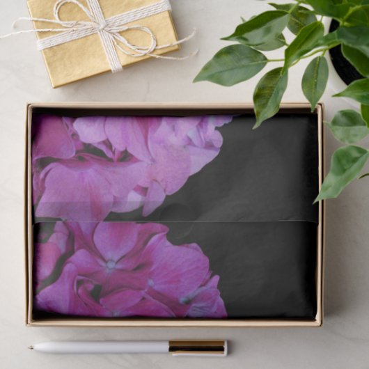 Magenta Hydrangeas Tissuepapier (Geschenk)