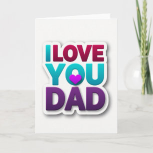 Magenta Ik hou van jou papa kaart