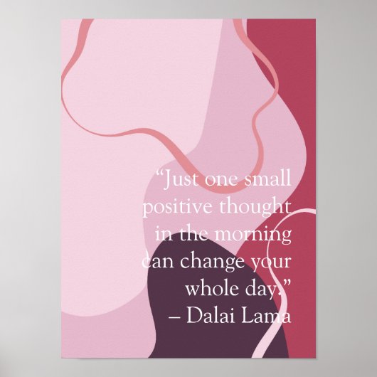magenta inspirerend abstracte achtergrond poster (Voorkant)