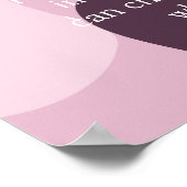 magenta inspirerend abstracte achtergrond poster (Hoek)