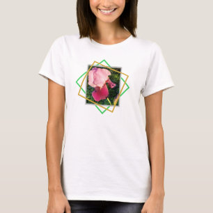 Magenta Iris Geometric T-shirt