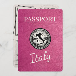 Magenta Italië Paspoort Save The Date