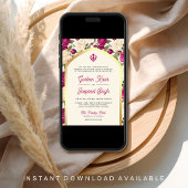 Magenta Ivoor Bloemen Alles in een Sikh bruiloft