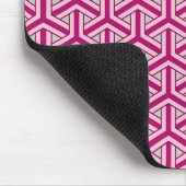 Magenta Japans patroon muismat (Hoek)