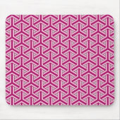 Magenta Japans patroon muismat (Voorkant)