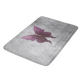 Magenta Jeweled Butterfly Badmat (Gekanteld)