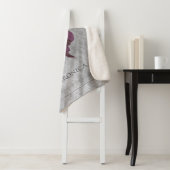 Magenta Jeweled Butterfly Sherpa Deken (In situ)