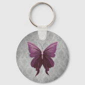 Magenta Jeweled Butterfly Sleutelhanger (Achterkant)