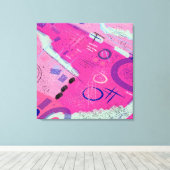 Magenta Joy Canvas Afdruk (Insitu (Houten vloer))