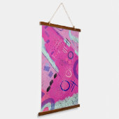 Magenta Joy Hangend Wandkleed (Gebogen)
