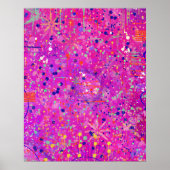 Magenta Jubileum Abstracte Print  (Voorkant)