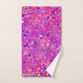 Magenta Jubileum Abstracte Print  Bad Handdoek (Handdoek)