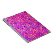 Magenta Jubileum Abstracte Print Notitieboek (Rechterzijde)