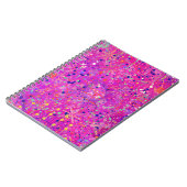 Magenta Jubileum Abstracte Print Notitieboek (Linkerzijde)