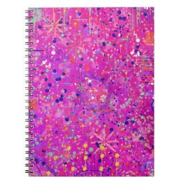Magenta Jubileum Abstracte Print Notitieboek