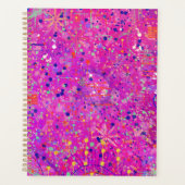 Magenta Jubileum Abstracte Print Planner (Voorkant)