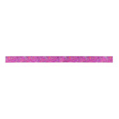 Magenta Jubileum Abstracte Print Satijnen Lint (Voorkant)