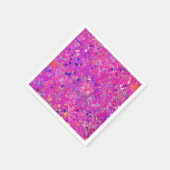 Magenta Jubileum Abstracte Print Servet (Hoek)