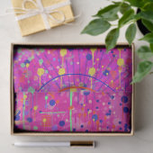 Magenta Jubileum Abstracte Print Tissuepapier (Geschenk)