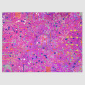 Magenta Jubileum Abstracte Print Tissuepapier (Voorkant)
