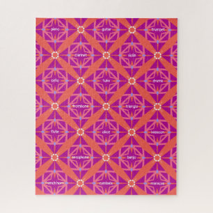 Magenta Key of Life Kaleidoscope Musical Theme Legpuzzel