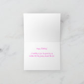 Magenta-Kleine verjaardag - Kaart (Binnen)
