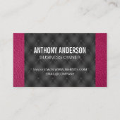 Magenta Leather | Zwarte opvulling Kortingskaartje (Voorkant)