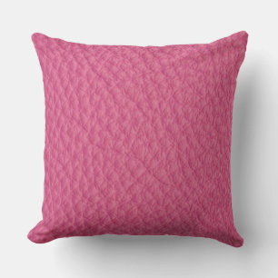 Magenta leersoortige print kussen