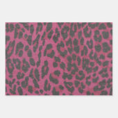 Magenta Leopard Inpakpapier Vel (Voorkant 3)
