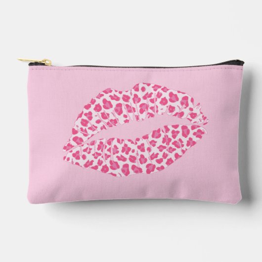 Magenta Leopard Kiss - Roze Etui (Voorkant)