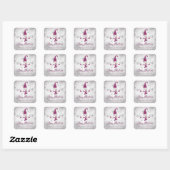 Magenta Leuk Sneeuwman Kerst sticker (Vel)