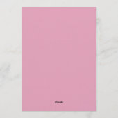 Magenta Levendig Bruiloftsboeket Kaart (Achterkant)