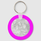 Magenta Lijst Sleutelhanger (Voorkant)