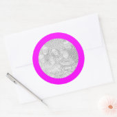 Magenta Lijst Sticker (Envelop)