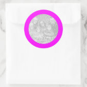 Magenta Lijst Sticker (Tas)