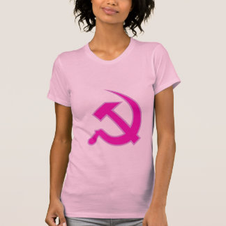 Magenta & Lila hamer & Sickle voor vrouwen T-shirt