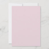 Magenta Lila Roze Bruiloft Kaart (Achterkant)