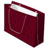 Magenta Lincoln Logs Gift Bag Groot Cadeauzakje (Voorkant Gekanteld)
