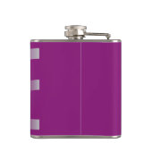 Magenta-linten Heupfles (Achterkant)