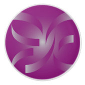 Magenta-linten Keramische Knop (Voorkant)