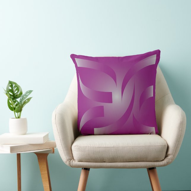 Magenta-linten Kussen (Stoel)