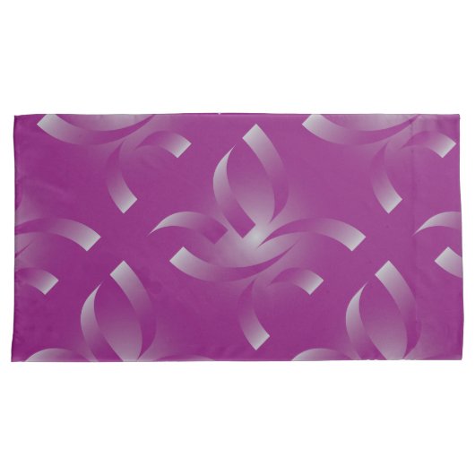 Magenta-linten Kussensloop (Voorkant-Rechts)