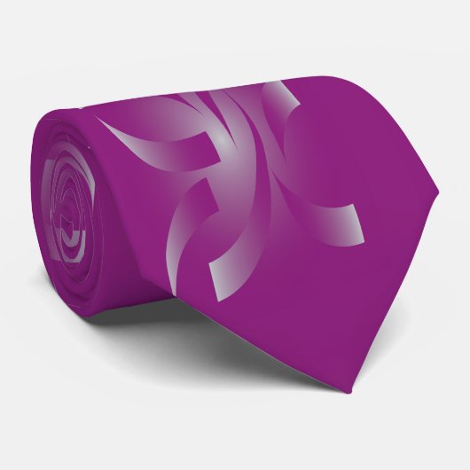 Magenta-linten Stropdas (Opgerold)